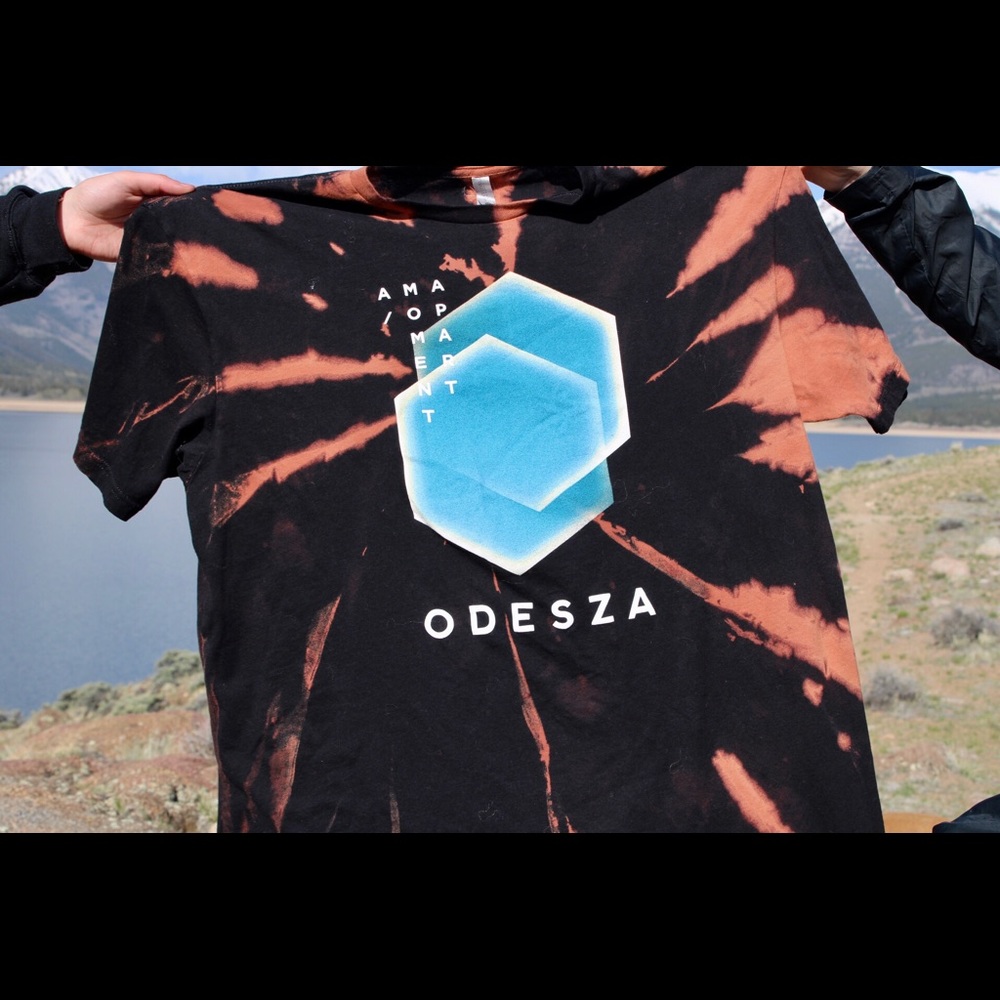 hand-dyed odesza // redrocks official merch tee